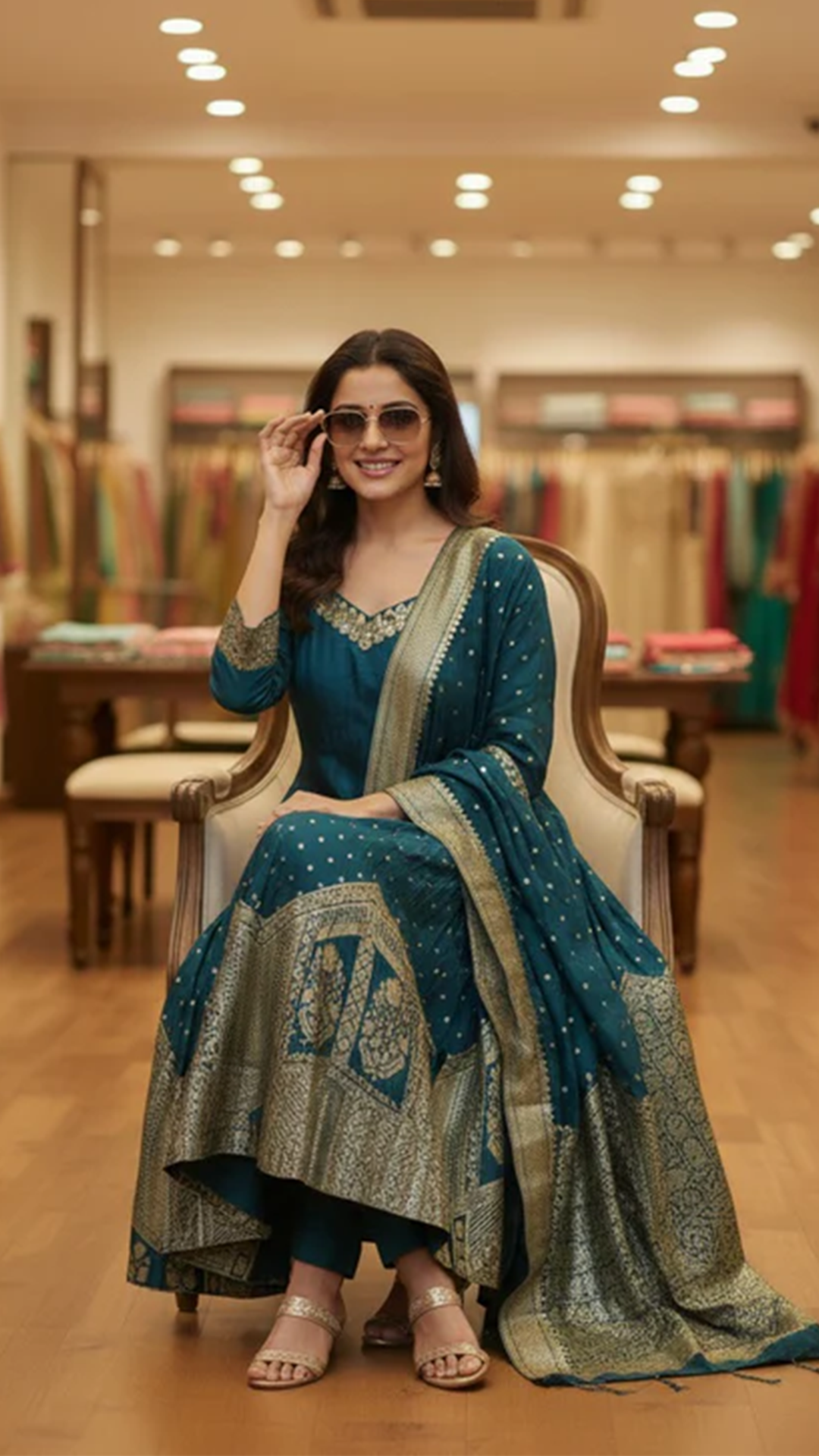 Banarasi Silk Readymade Suit