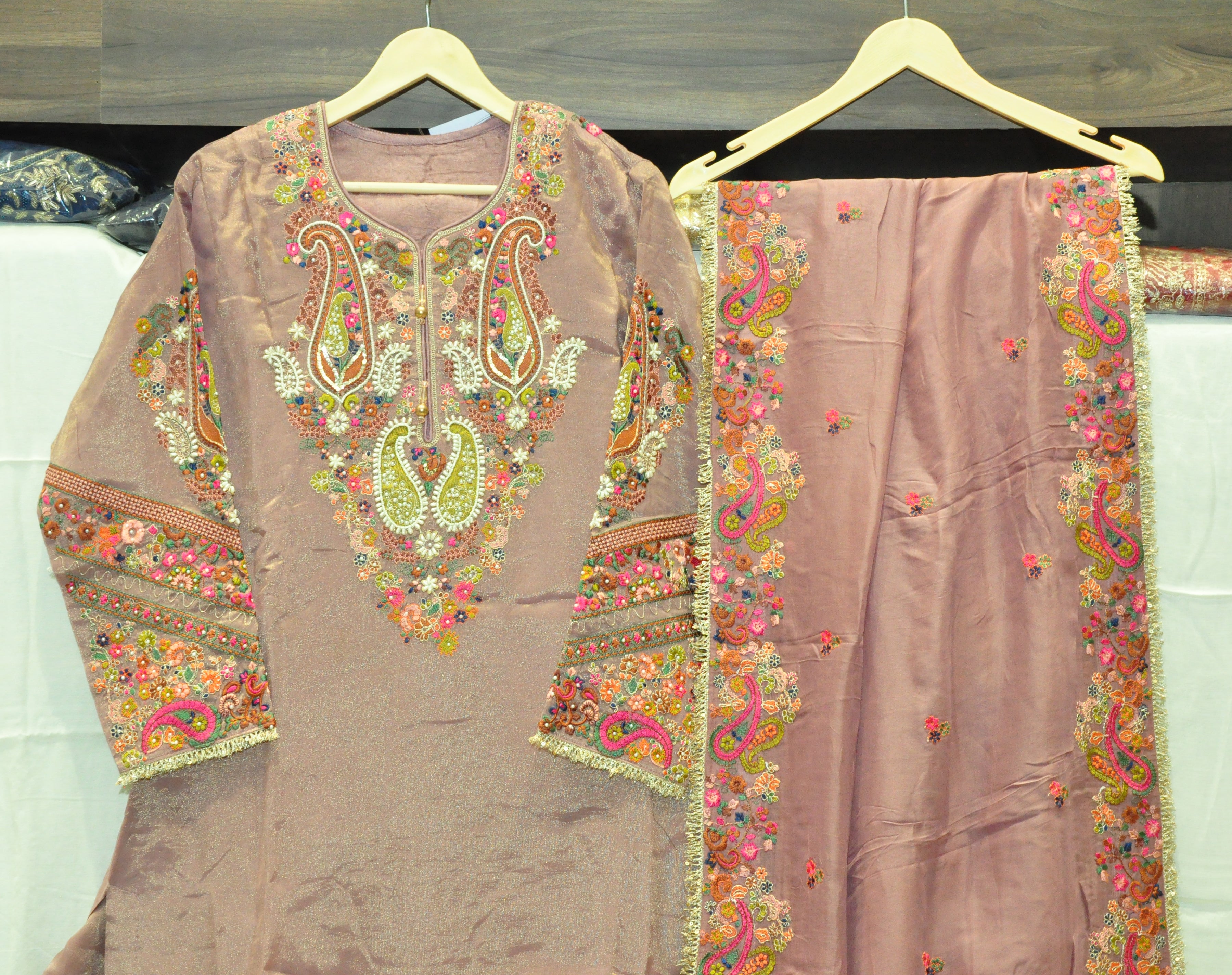 Shimer Silk Readymade Suit