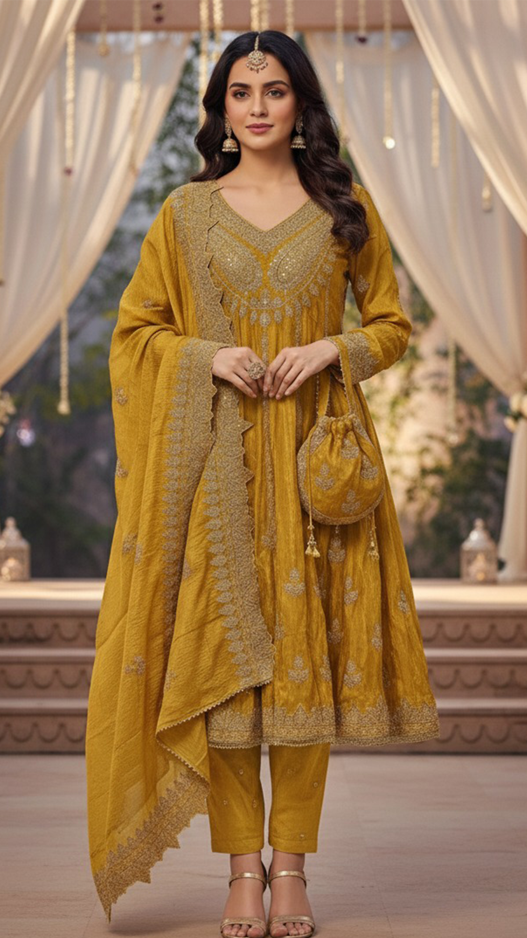 Maheshwari Silk  Readymade Suit