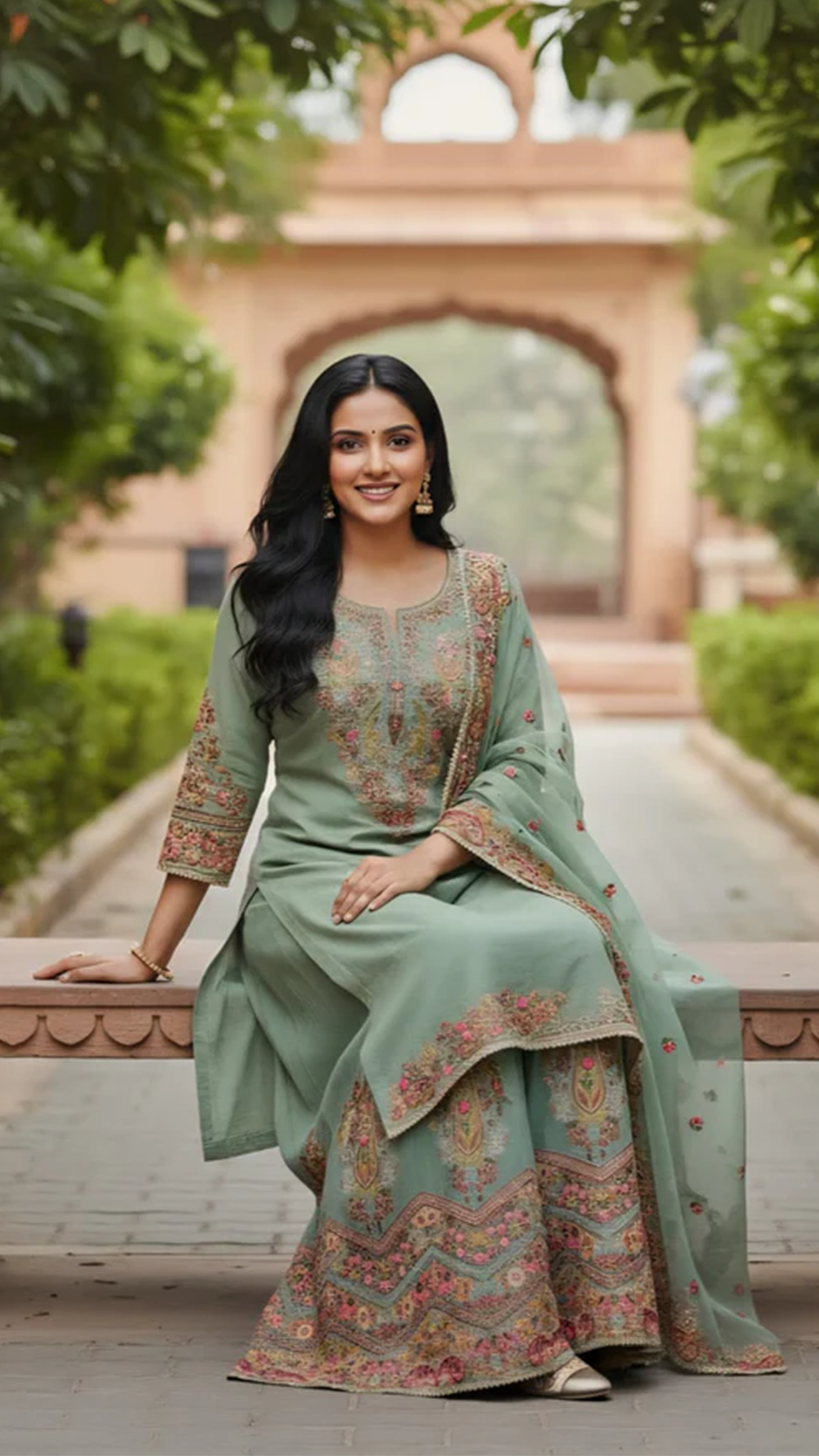 Shimer Silk Readymade Suit