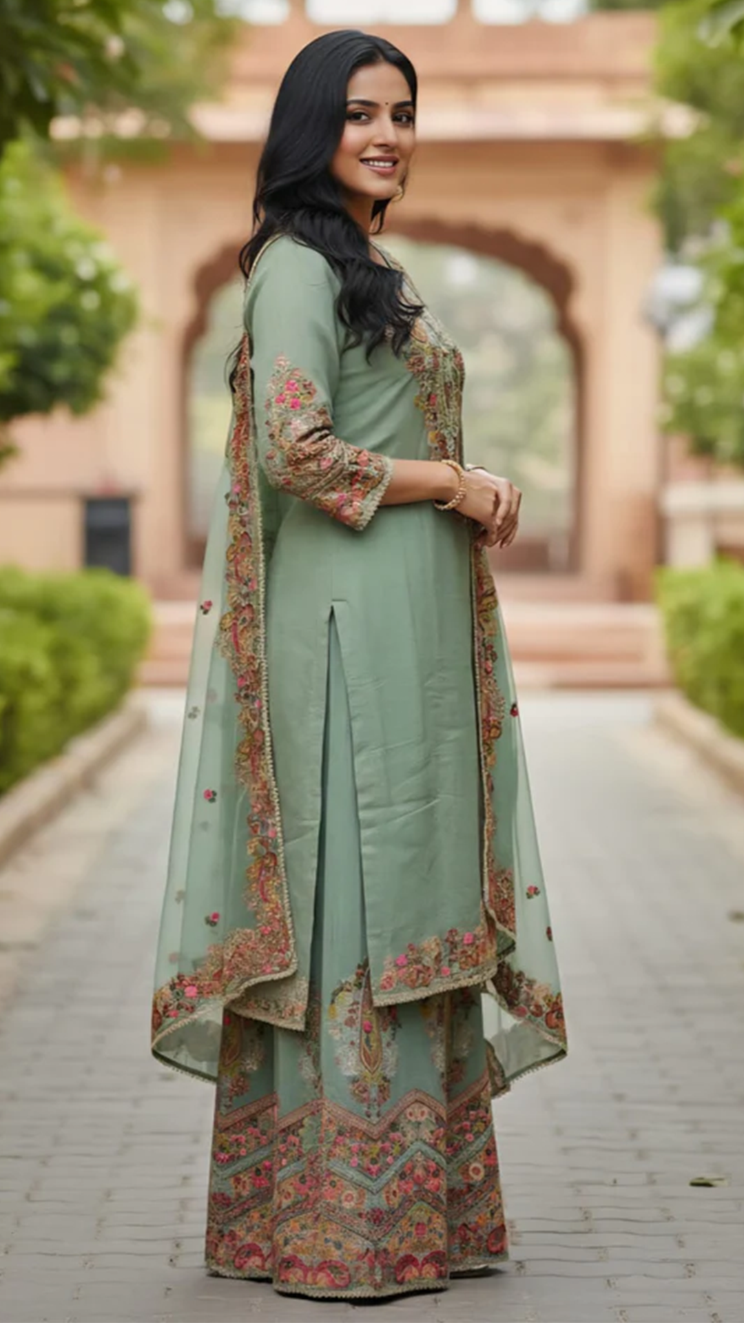 Shimer Silk Readymade Suit