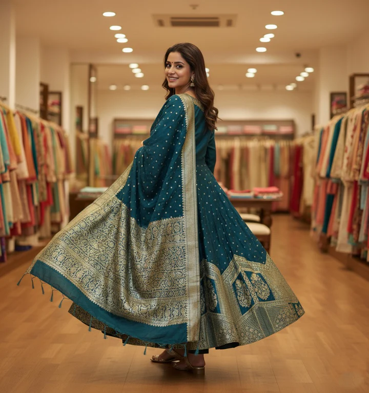 Banarasi Silk Readymade Suit