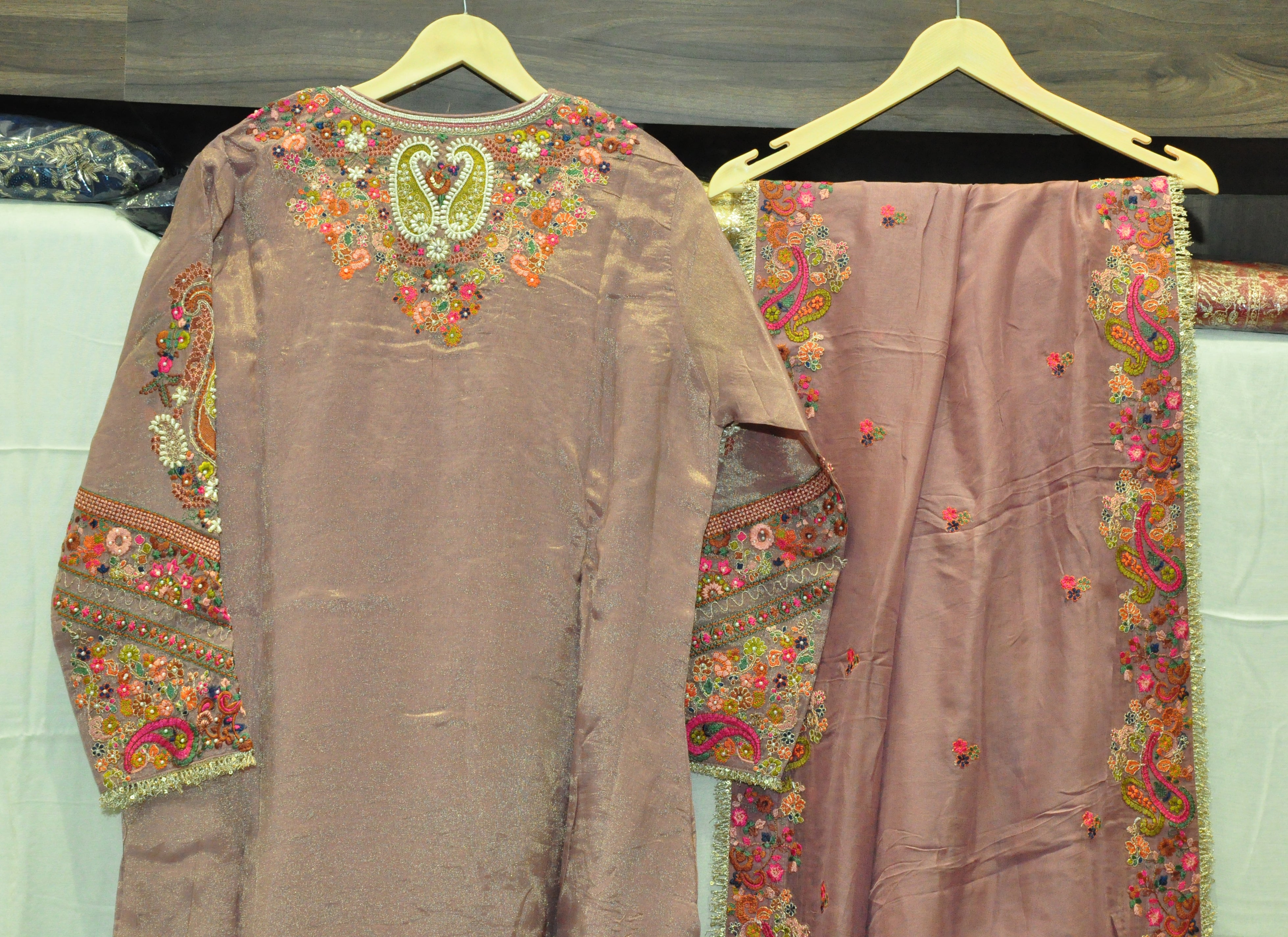 Shimer Silk Readymade Suit