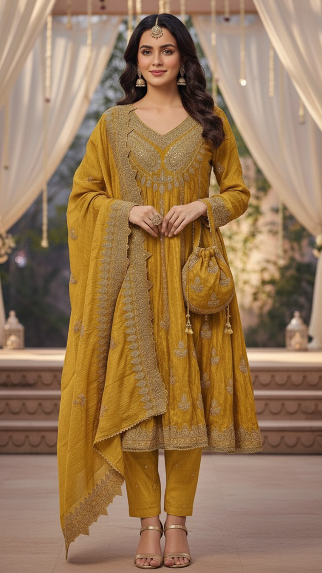 Maheshwari Silk  Readymade Suit