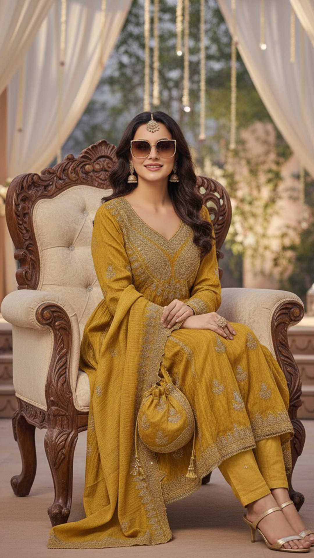 Maheshwari Silk  Readymade Suit