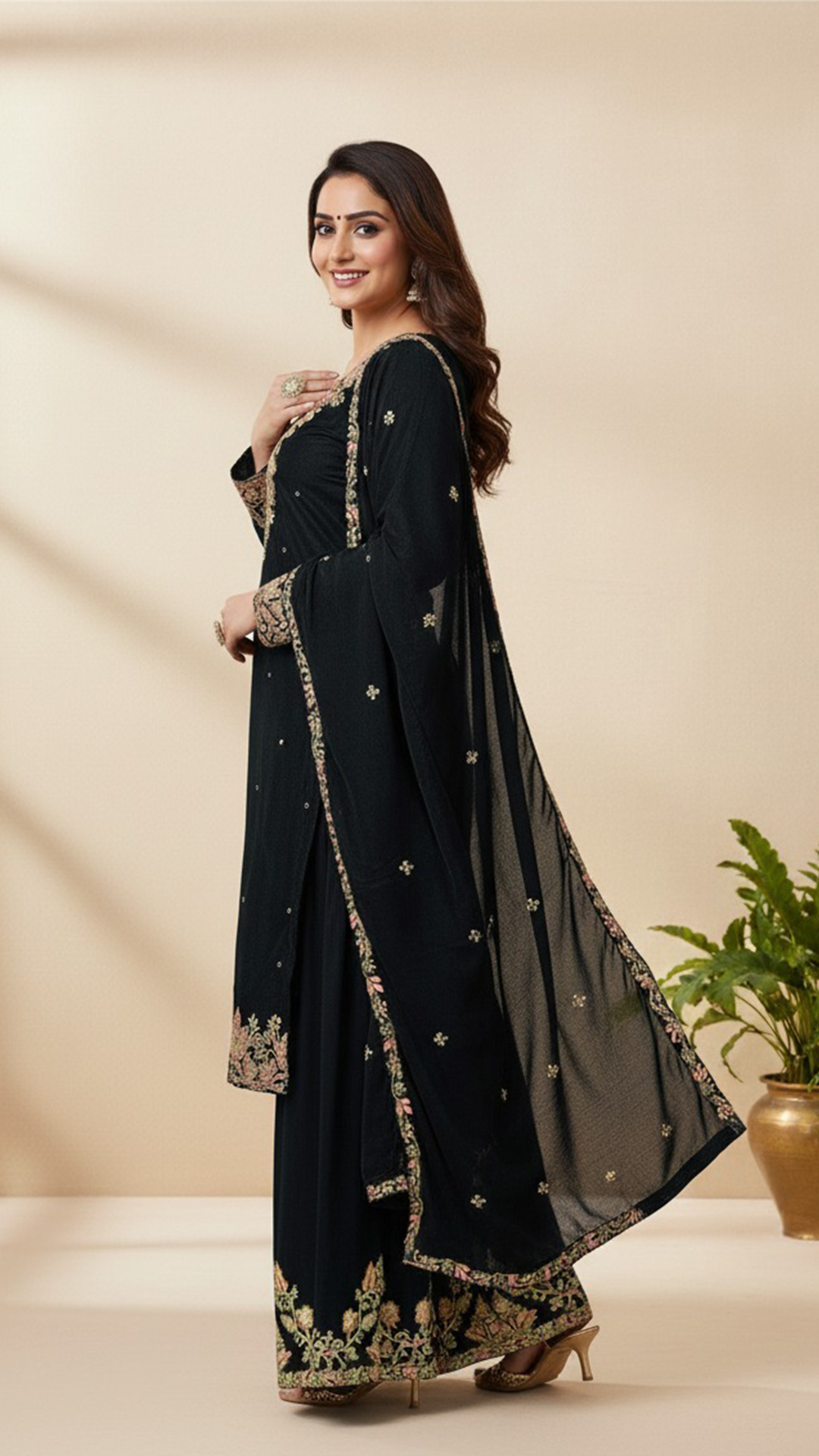 Shiffon Readymade Suit