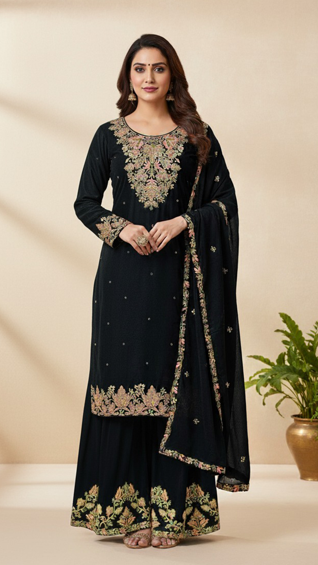 Shiffon Readymade Suit