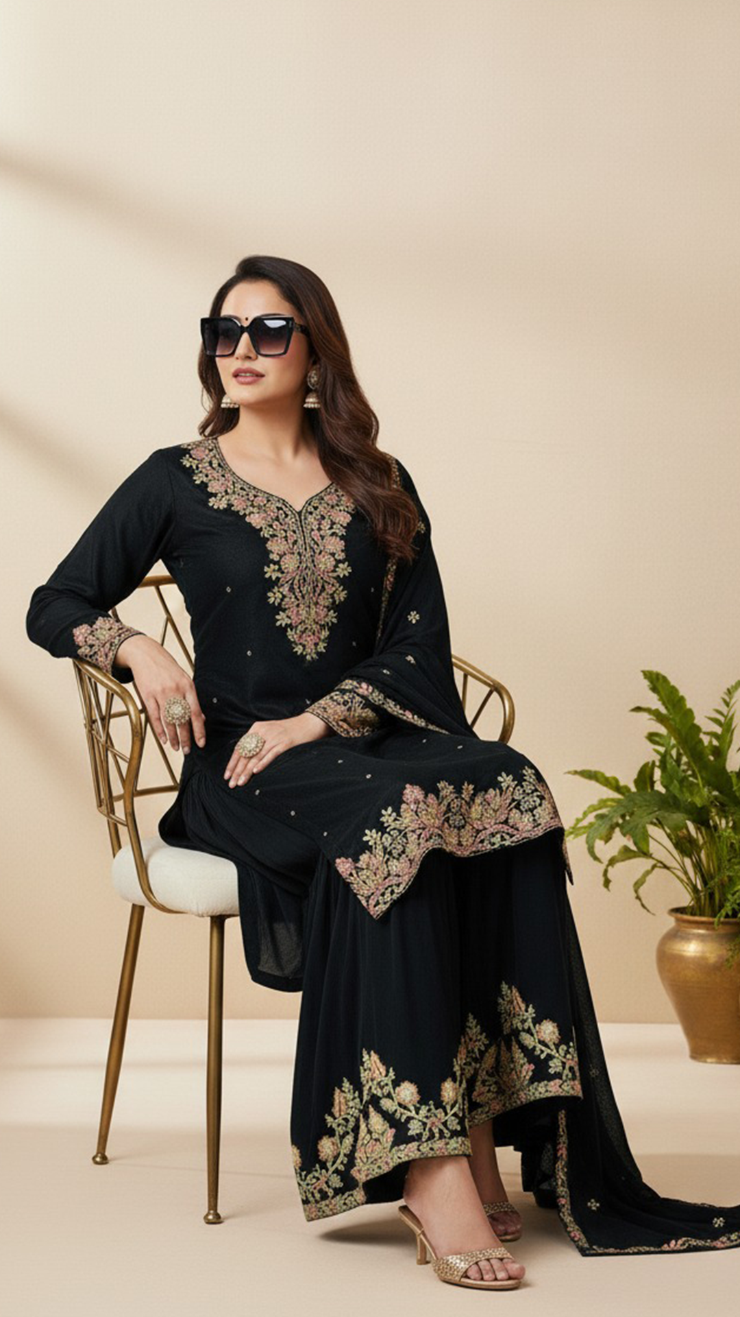 Shiffon Readymade Suit