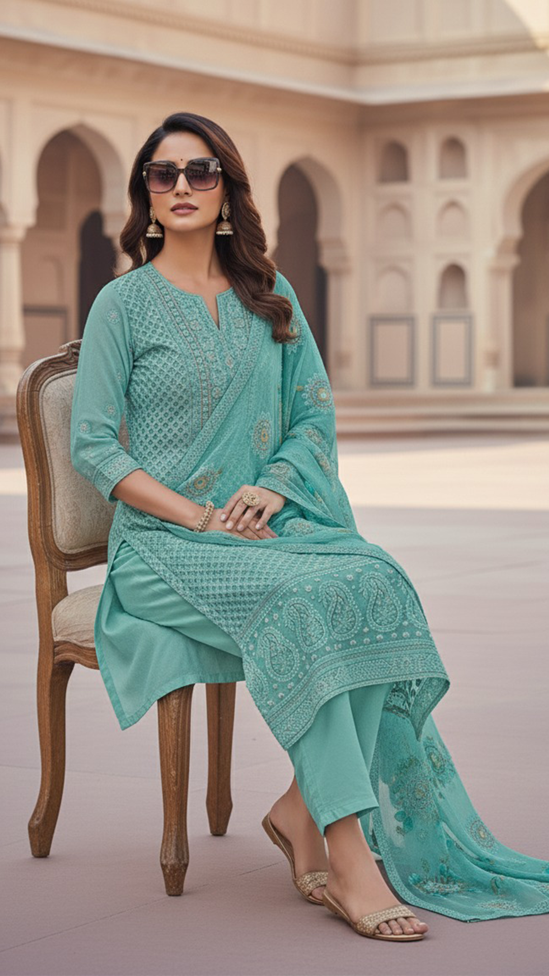 Shiffon Unstitched Suit