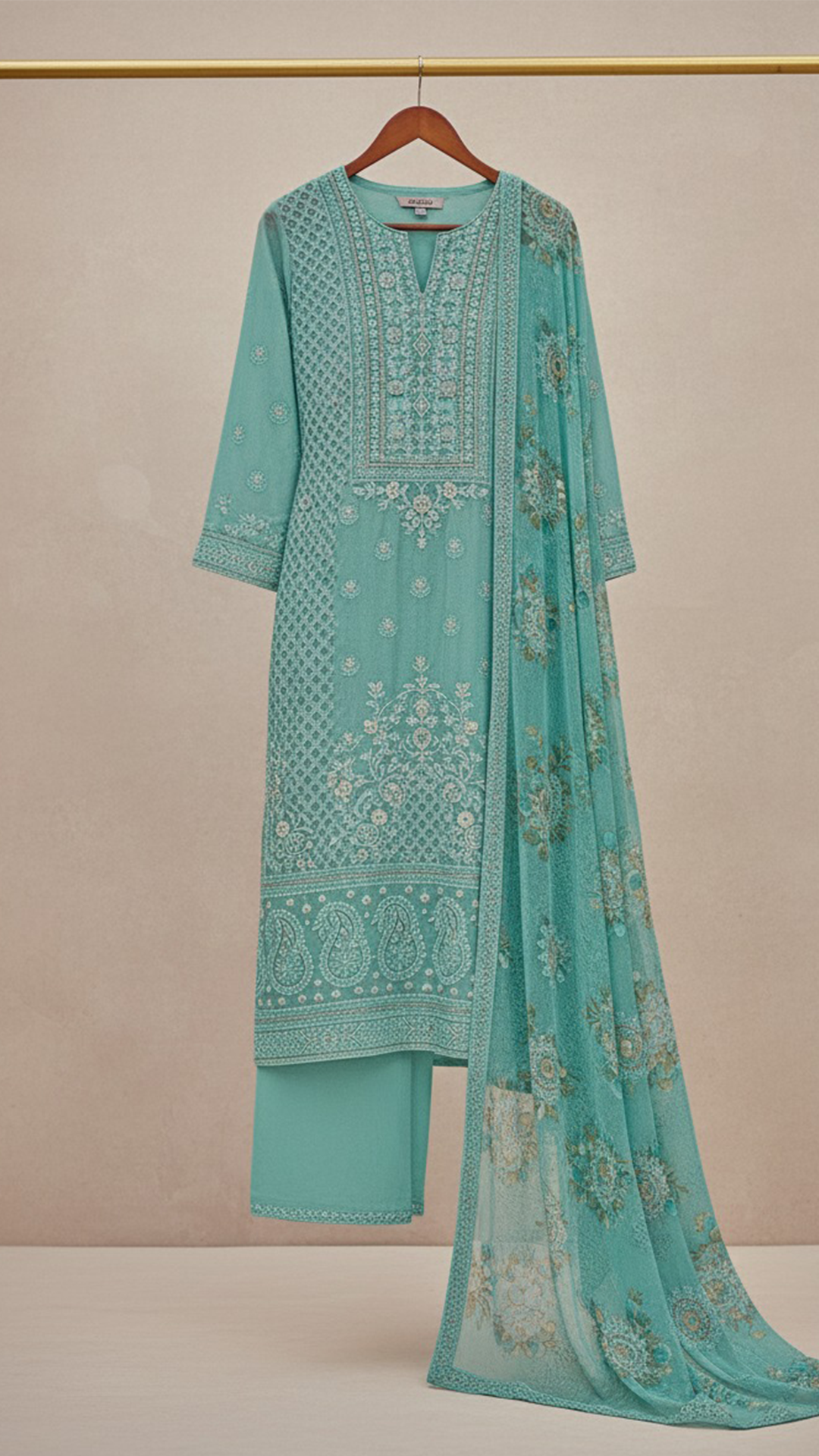 Shiffon Unstitched Suit