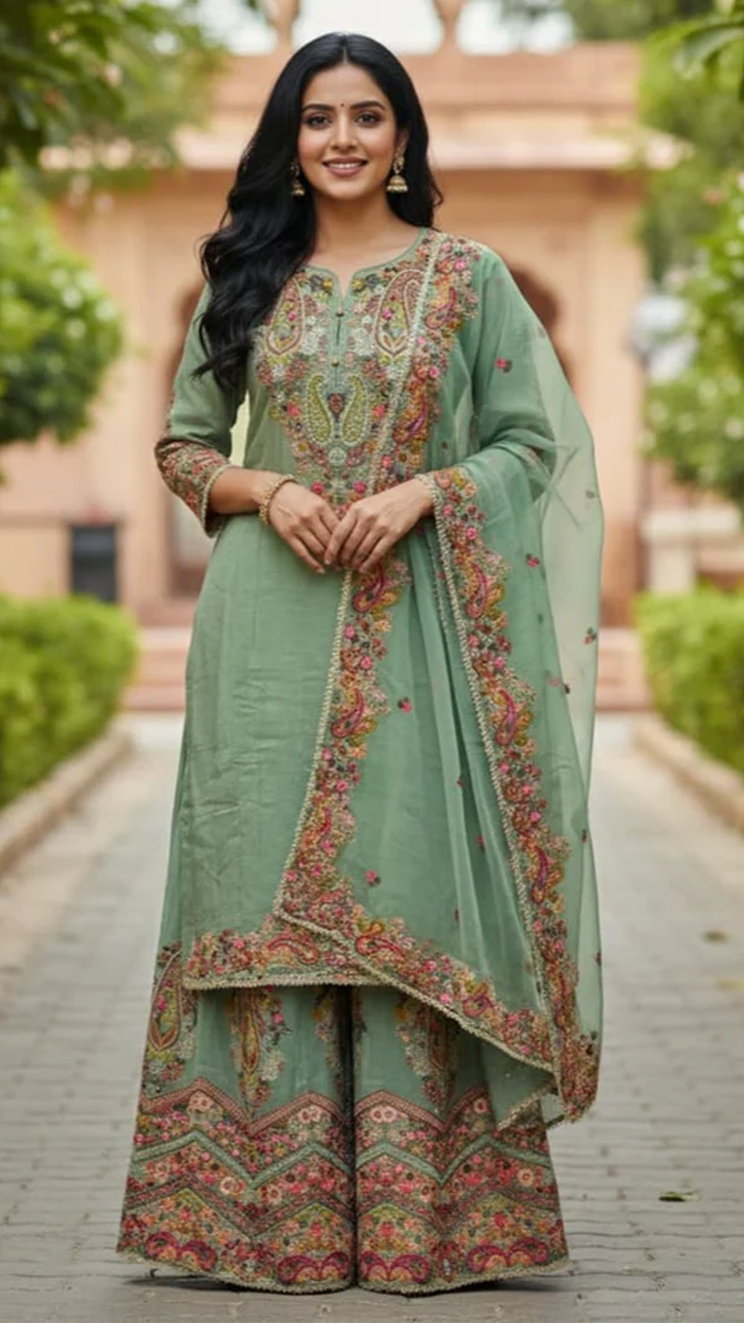 Shimer Silk Readymade Suit